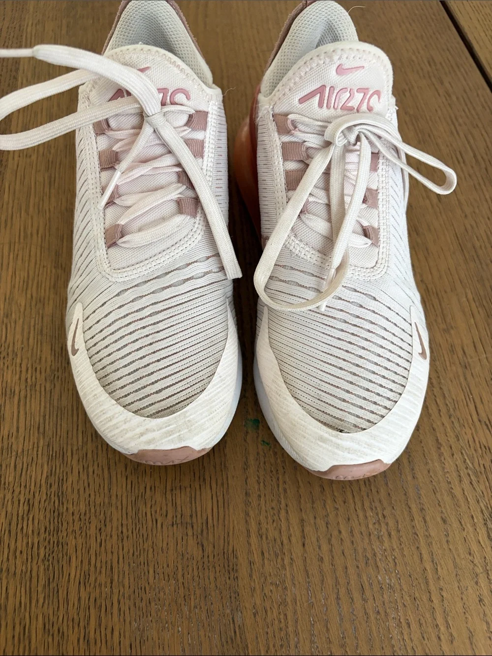 Nike Women's Athletic Sneakers in Pale Pink and White